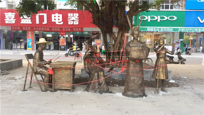 貴港大安古鎮(zhèn)雕塑